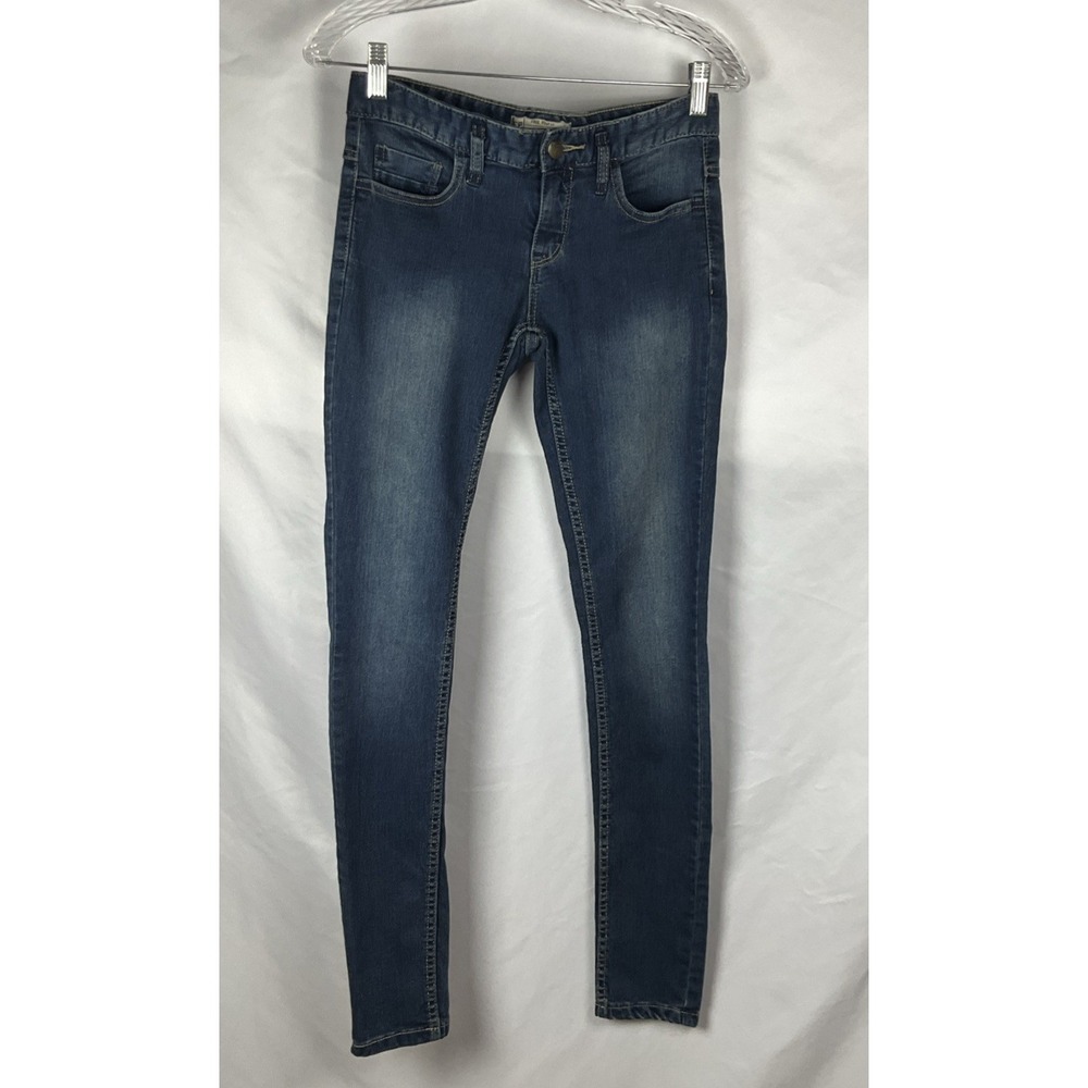 Free People Women's Size 26 Skinny Low Rise Denim Jeans 5 Pocket Dark Wash